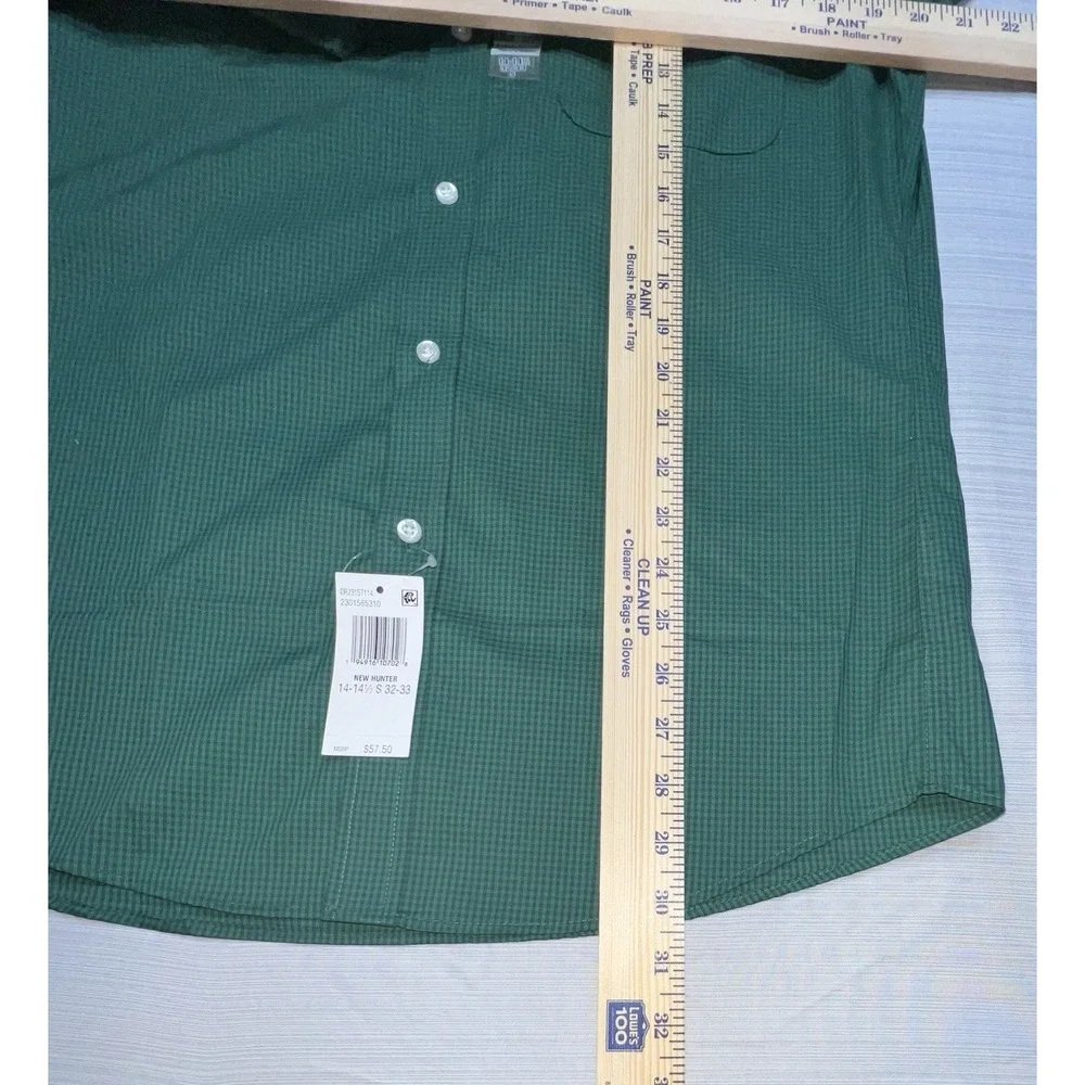 Izod All-over Stretch LS Regular Fit Shirt Men's Size‎ (14-14.5 32/33 Small) NWT - Picture 13 of 14